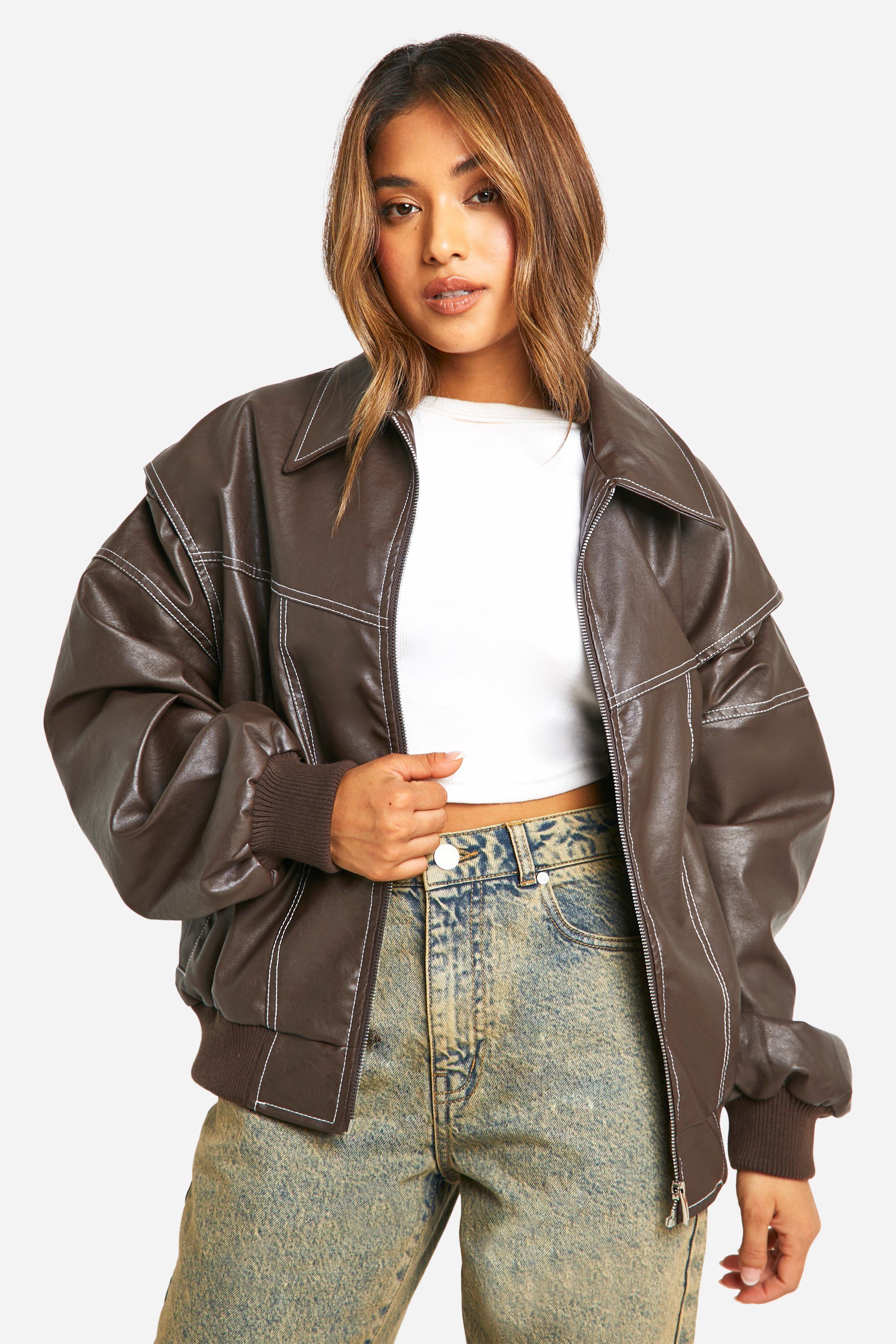 ONA - Kožená bomber bunda