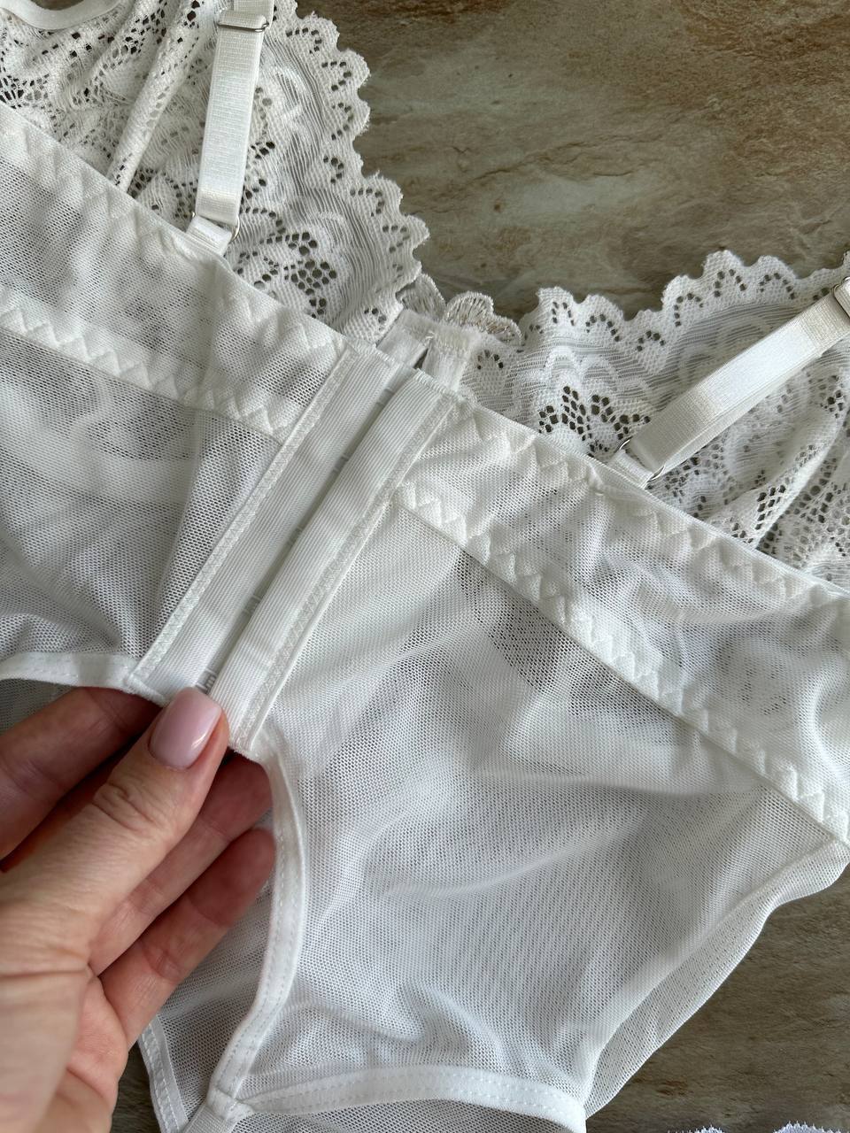 Eulalie - Elegantný svadobný komplet bielizne