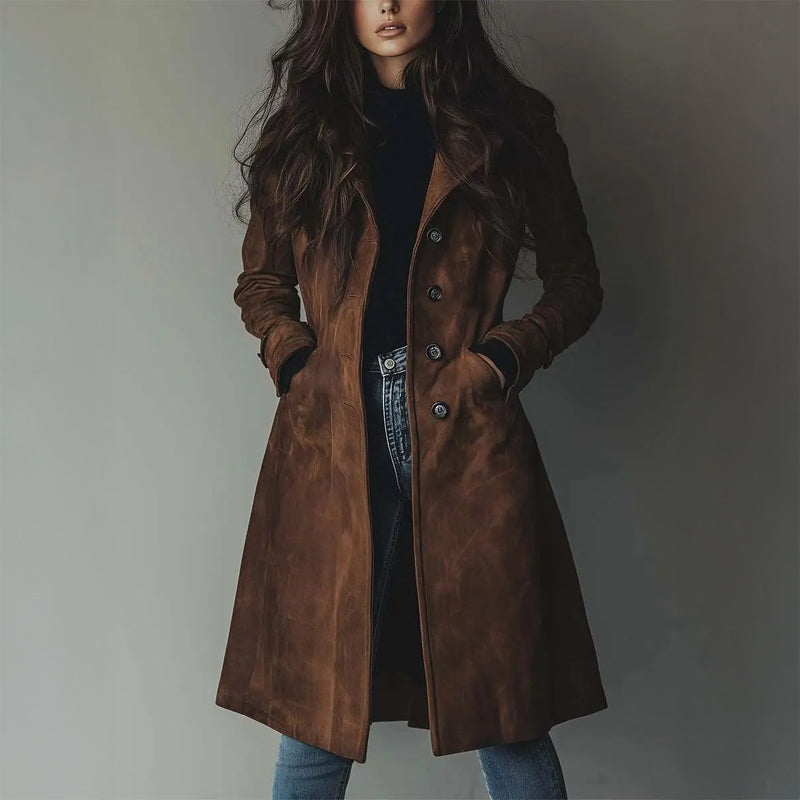 ADELA™|DLOHÝ ELEGANTNÝ KABÁT