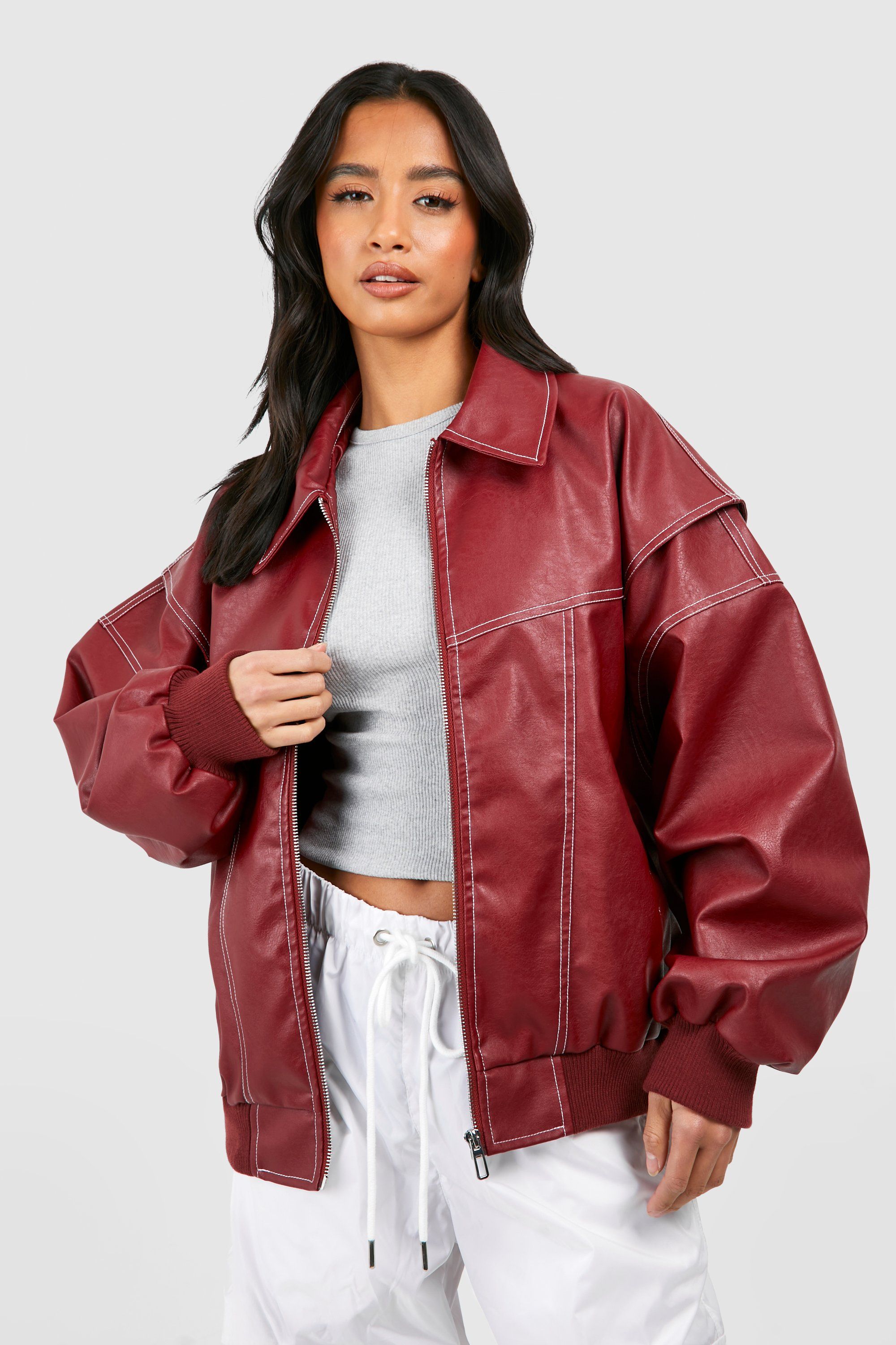 ONA - Kožená bomber bunda